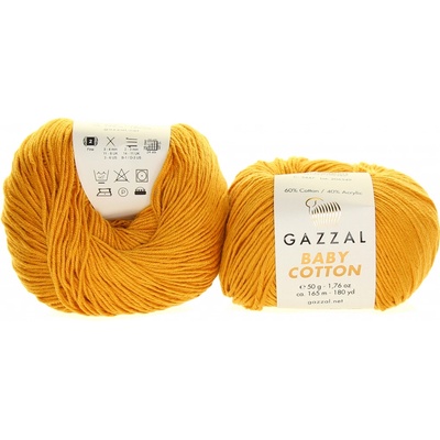 Gazzal Baby Cotton 3447 hořčicová