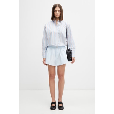 MM6 Maison Margiela къс панталон дамски от памук (S52MU0135.M35480.501)