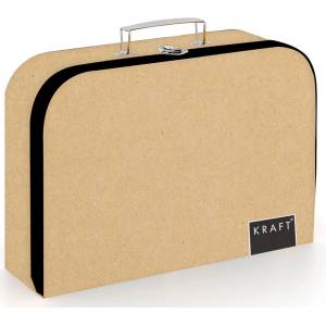 Karton P+P Детски ламиниран куфар - 34 см - Kraft nature (6-07423)
