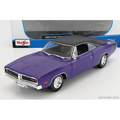 Maisto Dodge Charger R t Coupe 1969 Purple Met 1:18