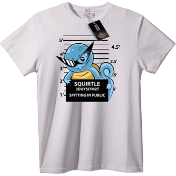 NOONEBRAND Тениска Squirtle - полицейска снимка - M, Black