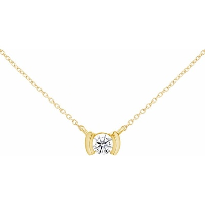 Eppi Minimalistický zlatý náhrdelník s diamantom N49371
