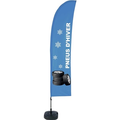 Jansen Display Beach Flag Budget Wind Complete Set Winter Tires French ECO, 1010 x 4305 mm