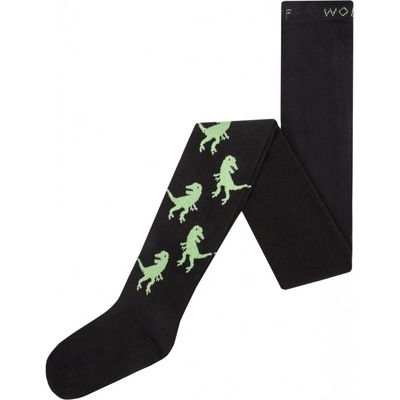 Wolf chlapecké punčocháče P2316 černé s dinosaurem – Hledejceny.cz