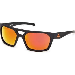 Adidas Мъжки слънчеви очила Adidas eyewear ES0004 Mirror S3 Sunglasses - Matte Black / Red Mirror - размер One Size (205-7199-0111) Слънчеви очила