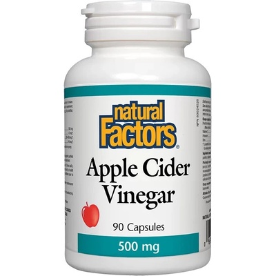 Apple Cider Vinegar, 500 mg, 90 капсули, Natural Factors
