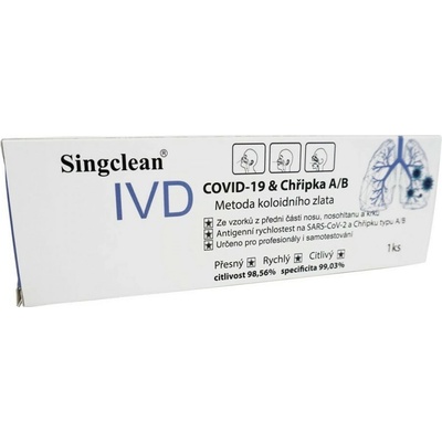 Hangzhou Singclean COVID-19 Antigen Rapid Test Colloidal Gold Method 1 ks