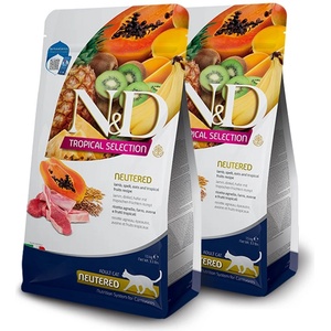 FARMINA N&D котка TROPICAL SELECTION (AG) възрастен, кастриран, агне 2 x 10 кг