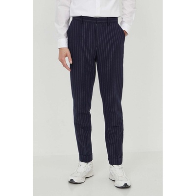 Ralph Lauren Панталон с лен Polo Ralph Lauren в тъмносиньо със стандартна кройка 715935005 (715935005)