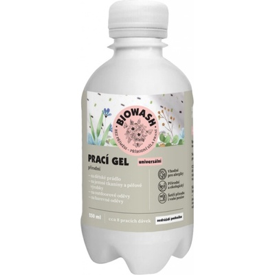 Biowash prací gel přírodní 250 ml