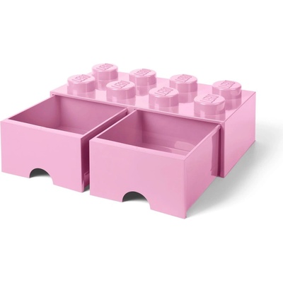 LEGO® Светлорозова кутия за съхранение с две чекмеджета - lego® (40061738)