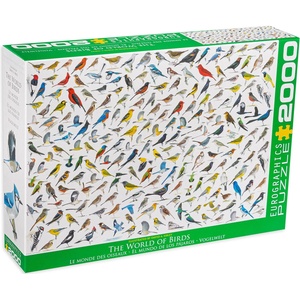 EUROGRAPHICS Пъзел Eurographics от 2000 части - Светът на птиците, Дейвид Сибли (82200821)