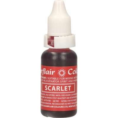 CakeSupplies Tekutá farba Scarlet Červená 14 ml