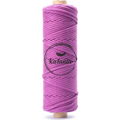 Bavlnená šnúra KaFanta 5 mm PREMIUM - plum