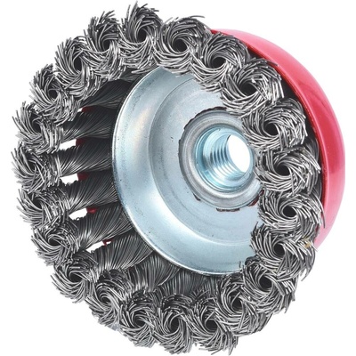 Hrnčeková kefa z oceľového drôtu 0,5 mm, Ø 90 mm KS Tools 340.0024