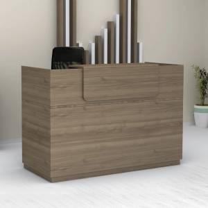TopMebel Рецепция Lemmon TopMebel от меламин в орехов цвят 160x70x110cm