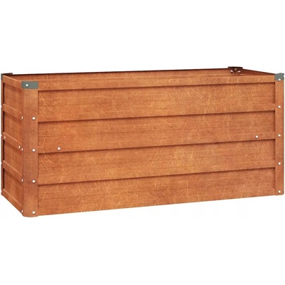 VidaXL Květináč vyvýšený ocel korten 100x40x45 cm rezavý