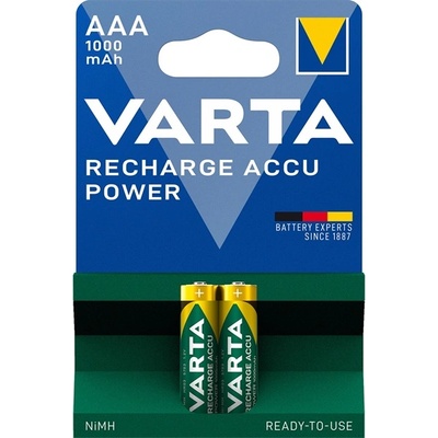VARTA Готова за употреба батерия за моливи Varta AAA Ni-Mh 1000 mAh (2 бр. в опаковка) 5703301402 (5703301402)