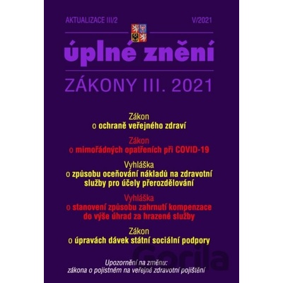 Aktualizace III/2 2021- Zákon o mimořádných opatřeních při epidemii COVID-19