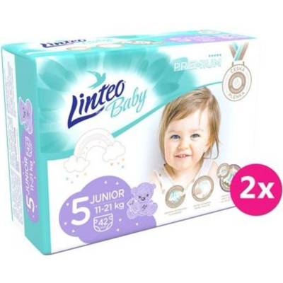 LINTEO BABY Baby Prémium JUNIOR 11-21 kg 2x 42 ks