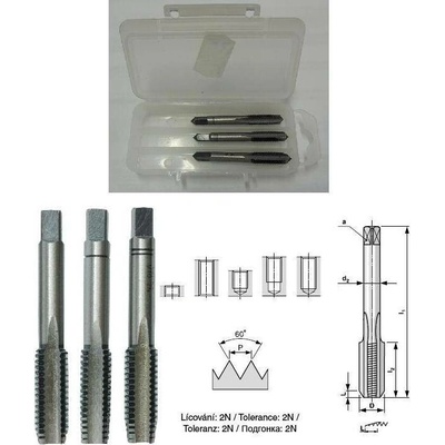 BUČOVICE TOOLS Závitník 3010 M18 SADA NO 110 180