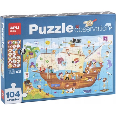 Apli Kids Pozorovací loď pirátů 104el
