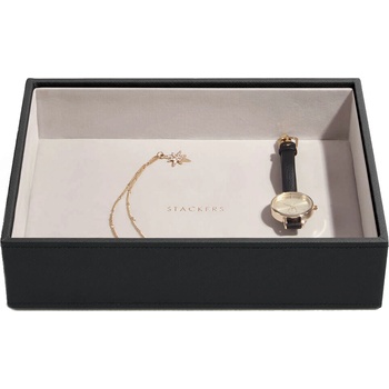 Stackers Ковчеже за бижута Stackers отварящо се cлassic кадифеночерено (75464)