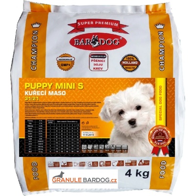 Bardog Super Prémium Puppy Mini S 31/21 4 kg