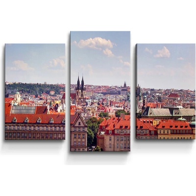 Sablio Obraz - 3-dílný Praha - 75x50 cm