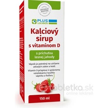 Plus Lékáreň Kalciový sirup s Vitamínom D lesné jahody 150 ml
