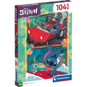 Clementoni Детски пъзел Clementoni от 104 части - Стич (вариант 2) (27571) - baby