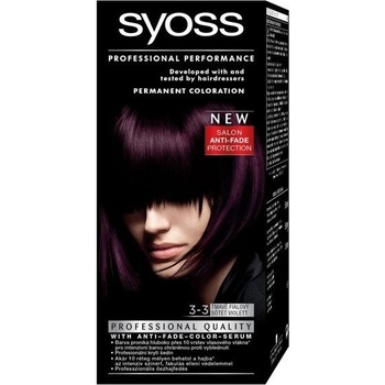 Syoss permanentní barva na vlasy Dark Violet tmavě fialová 3-3