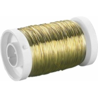 Knorr Prandell Drátek mosazný kulatý 0,4 mm × 40 m - zlatý