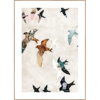 Image 1 of Malerifabrikken Картина 30x40 cm Abstract Birds - Malerifabrikken (968-2063-030040-OA1)