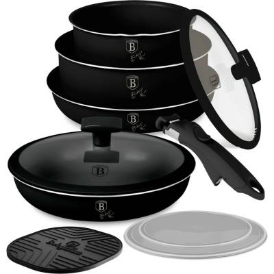 Pro-Tech shop Sada riadu s titánovým povrchom a odnímateľnou rukoväťou Matte Black 10-dielna 55540