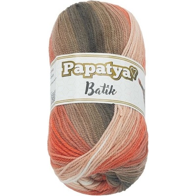 Bellatex Papatya Batik 100g, 554-30 lososová, hnědá