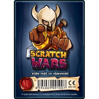 Notre Game Scratch Wars: Karta hrdiny stírací