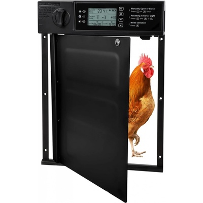 Automatická dvířka do kurníku solární otevírání dvířek vlevo a vpravo alarm
