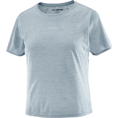 Salomon Дамска тениска Salomon Women's SHKout Air Cropp S/S Tee Running shirt - Trade Winds (916-5914-0212)
