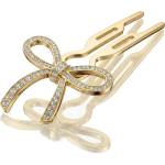 Fiona Franchimon Nº1 Hairpin Steel Crystals By Swarovski Щипка за коса за жени 1 бр Нюанс Yellow Gol