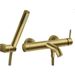 FERRO Ferro Ciriculus - Смесител за вана с аксесоари, матирано злато BCK11BG (BCK11BG)