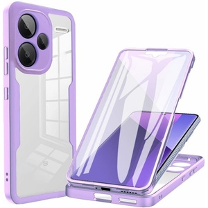 Techsuit Калъф за Xiaomi Redmi Note 13 Pro+ 5G + Калъф - ColorVerse 360 Series - Лилав
