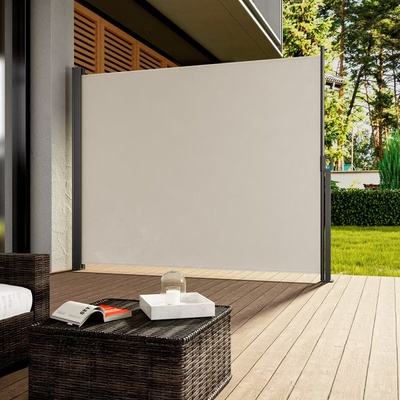 FurniGO - Boční markýza Nosara 180x300 cm - krémová
