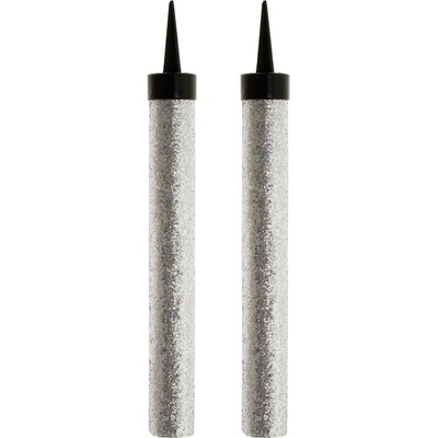 Godan Холографчески фонтани за торта - сребърни 12 см / 2 бр