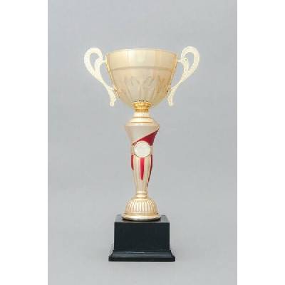 Zlato-červený sportovní pohár s uchy 37 45 cm 40 cm