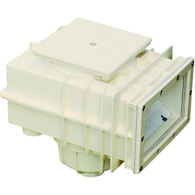 Mts Skimmer V20 ABS, 200 x 150 mm, s mosadznými závitmi M6, do fólie, biely RAL 9003