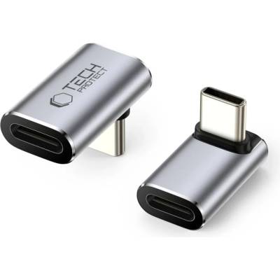 Tech-Protect Ъглов адаптер TECH-PROTECT ULTRABOOST AA02 Type-C, сив (5906302367979)