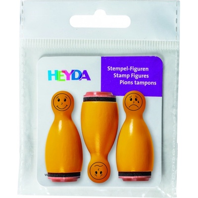 HEYDA Pečiatky Smiles 3 ks oranžové