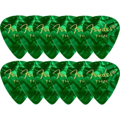 Fender 351 Shape Premium 12 Green Moto Перце за китара (1980351771)
