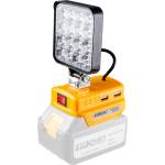 BAUKRAFT Лампа акум. 18V 16 LED 2USB Solo BAUKRAFT BK-CWL01 (131301)